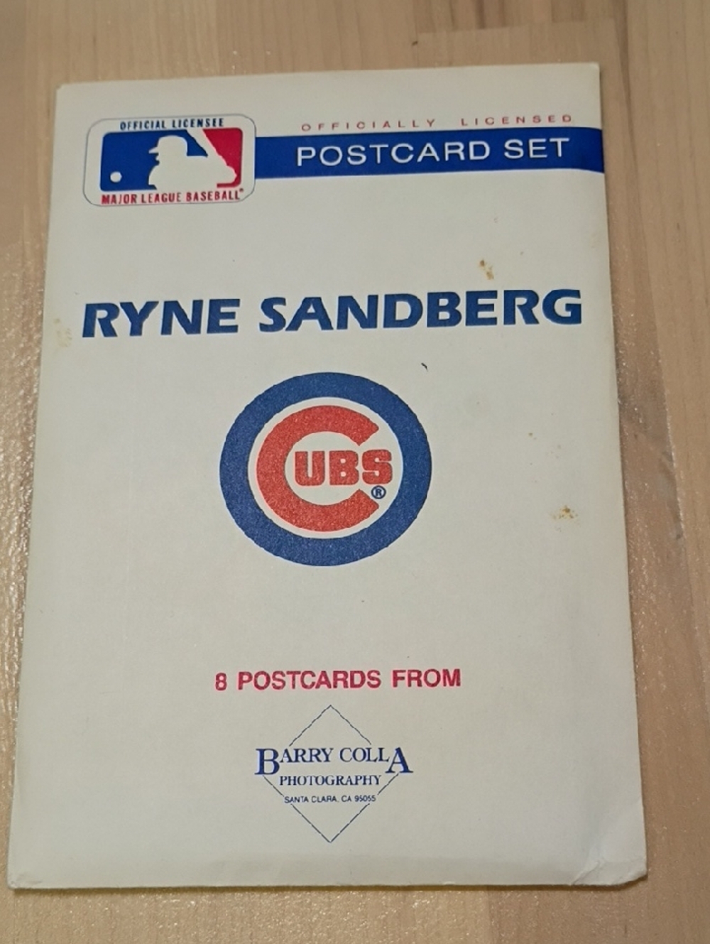 Vintage Ryne Sandberg Chicago Cubs Postcard Set Of 8 Postcards MLB Baseball 1991